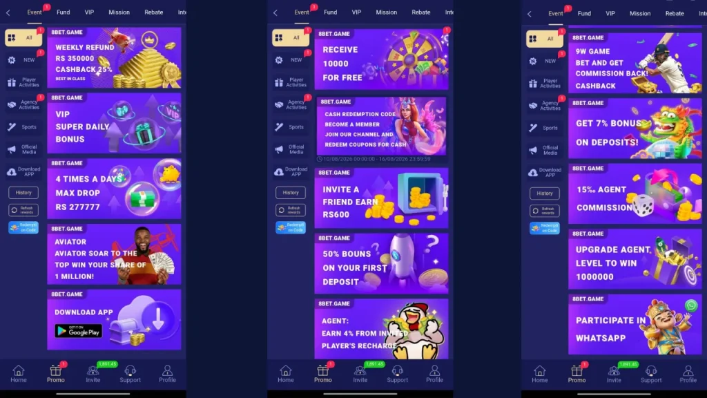 8Bet Deposit Bonus